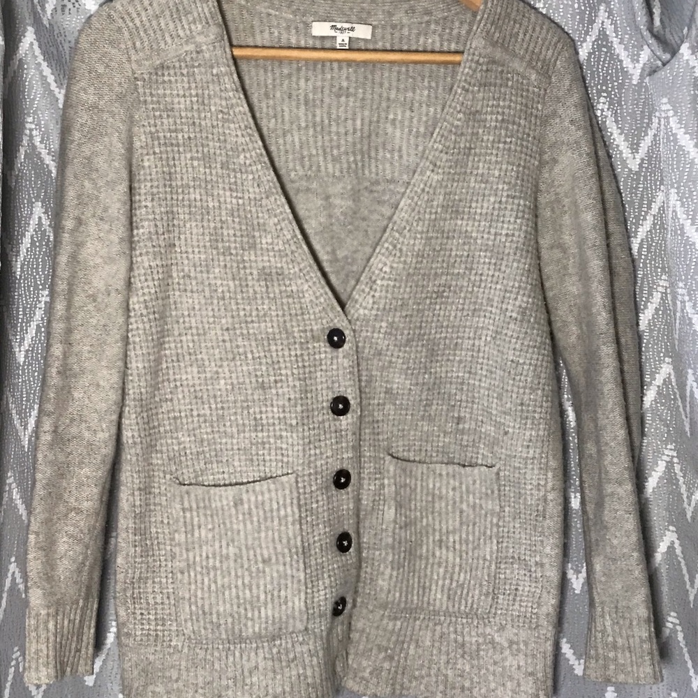 Madewell Coffeeshop cardigan in grey